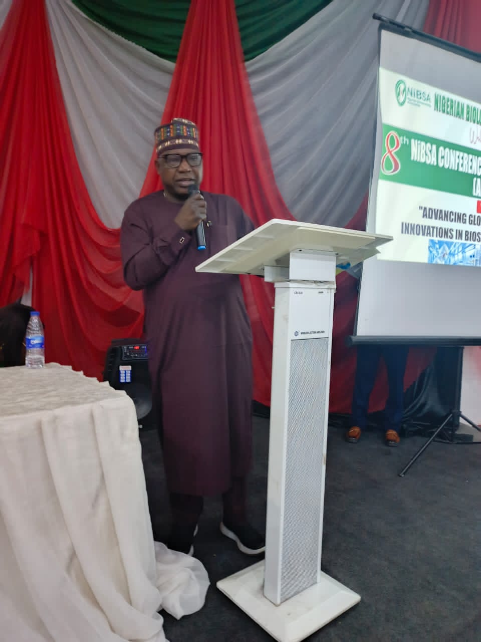 Engr. Nadunga Gagare Delivers Goodwill Message on Behalf of the SGF at NiBSA 2025 Conference